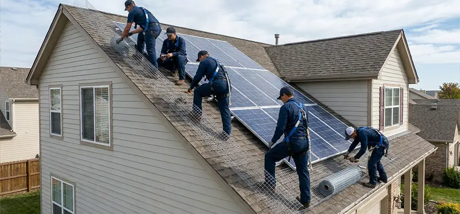 Pigeon Wire for Solar Panels in Springfield